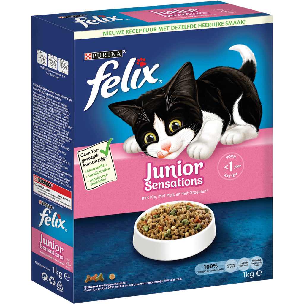 Felix kattenvoer Junior Sensations 1 kg